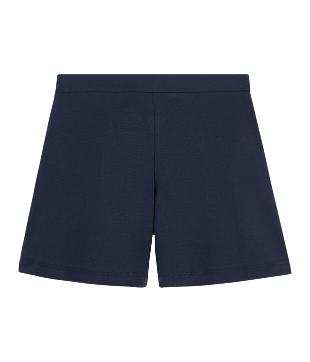 Bermuda maille enfant fille bleu marine