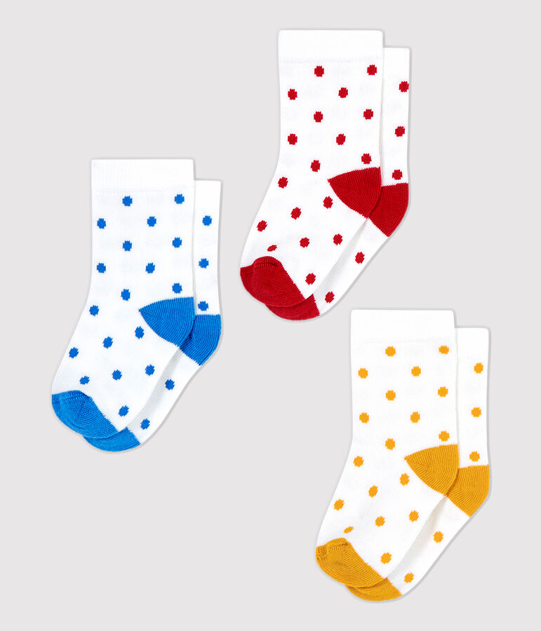 Lot de 3 paires de chaussettes b&eacute;b&eacute; multicouleur