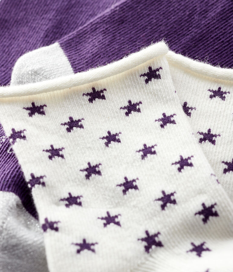 Lot de 2 paires de chaussettes b&eacute;b&eacute; multicouleur