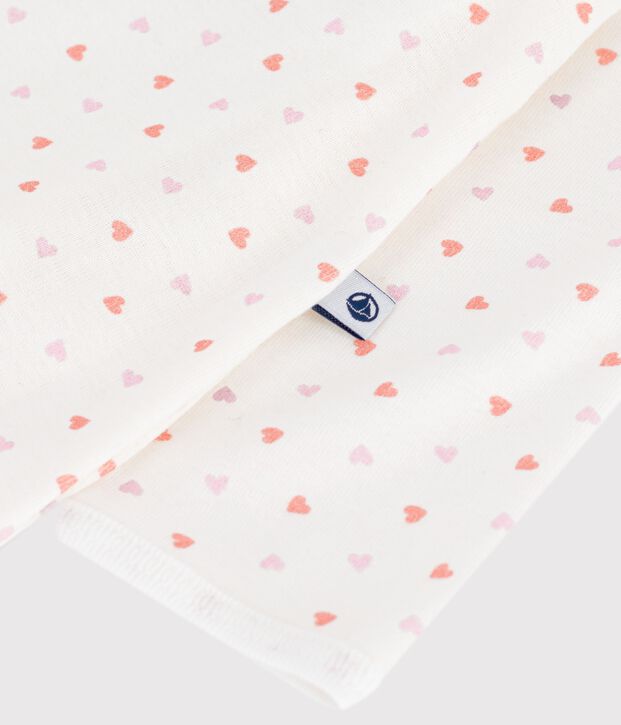 Bodyjama b&eacute;b&eacute; sans pieds en coton imprim&eacute; &agrave; fleurs blanc/multicouleur