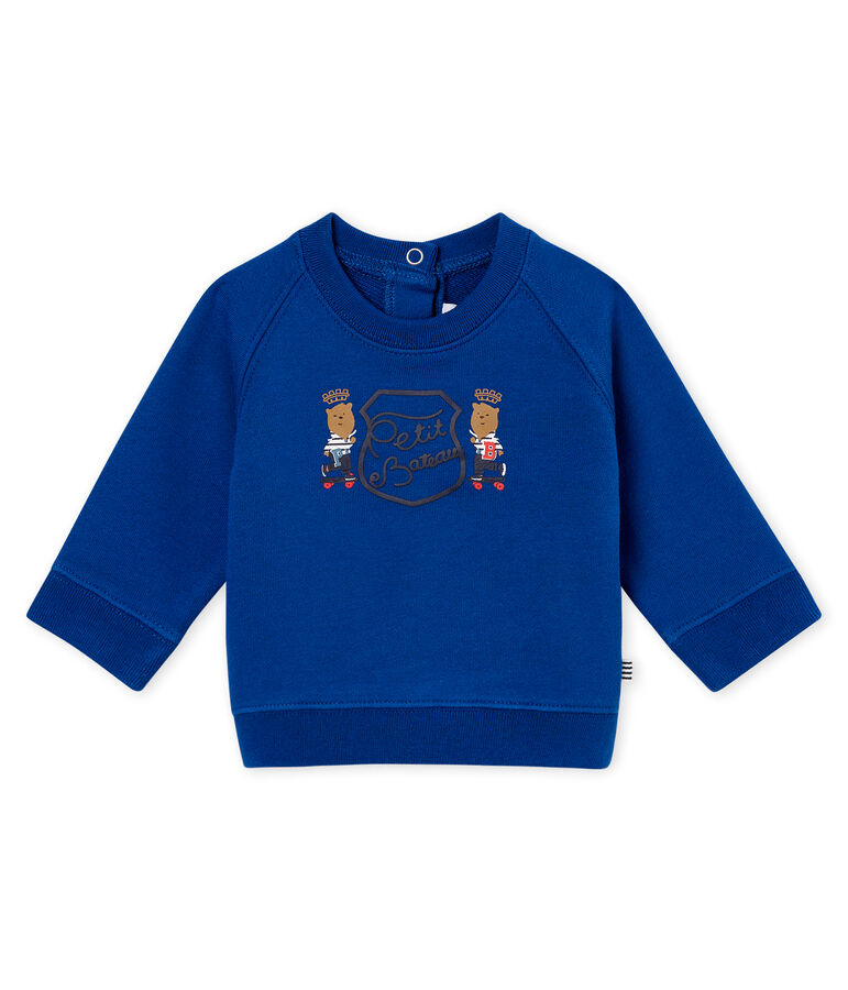 Sweatshirt b&eacute;b&eacute; gar&ccedil;on bleu