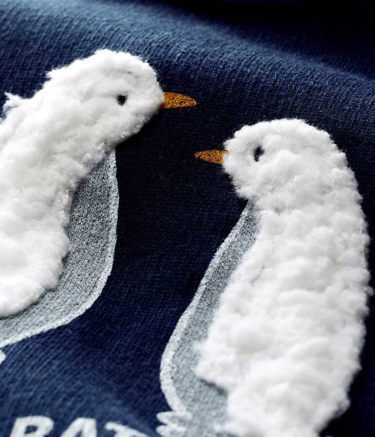 Sweatshirt b&eacute;b&eacute; gar&ccedil;on en molleton bleu