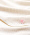 Drap de maternité bébé en côte blanc MARSHMALLOW/rose GRETEL/ MULTICO