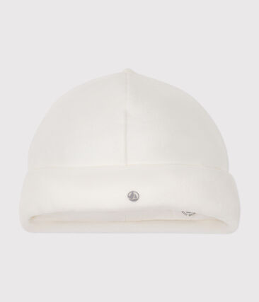Bonnet naissance bébé en velours uni