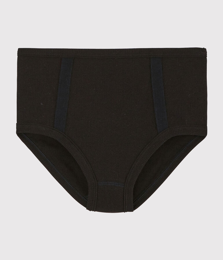 Culotte laine et coton Femme noir