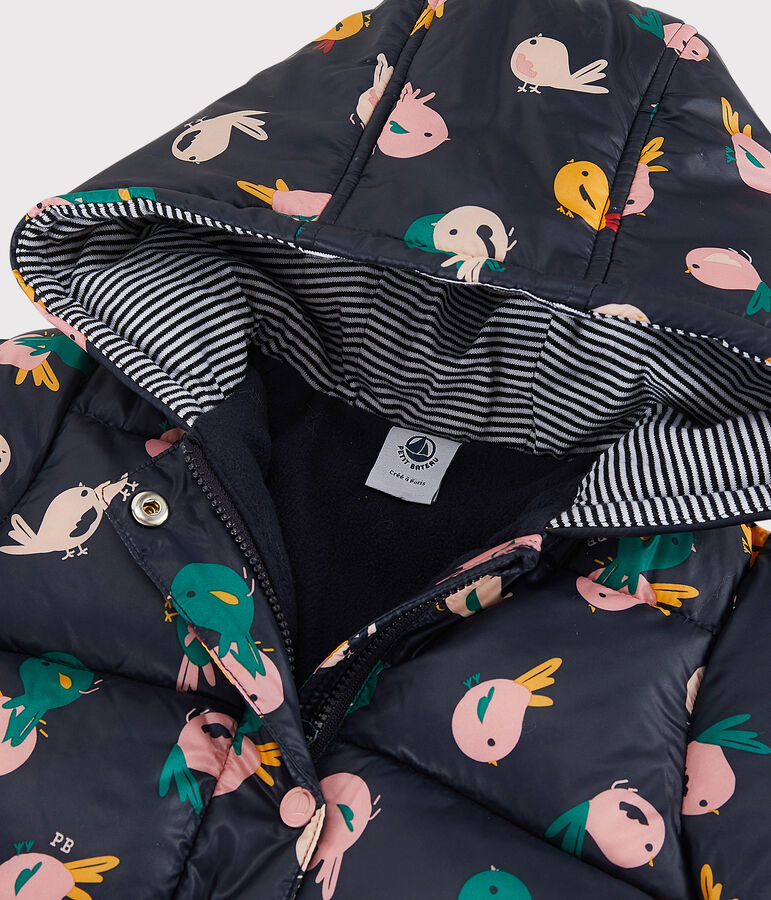 Doudoune polyamide b&eacute;b&eacute;. bleu SMOKING/blanc MULTICO