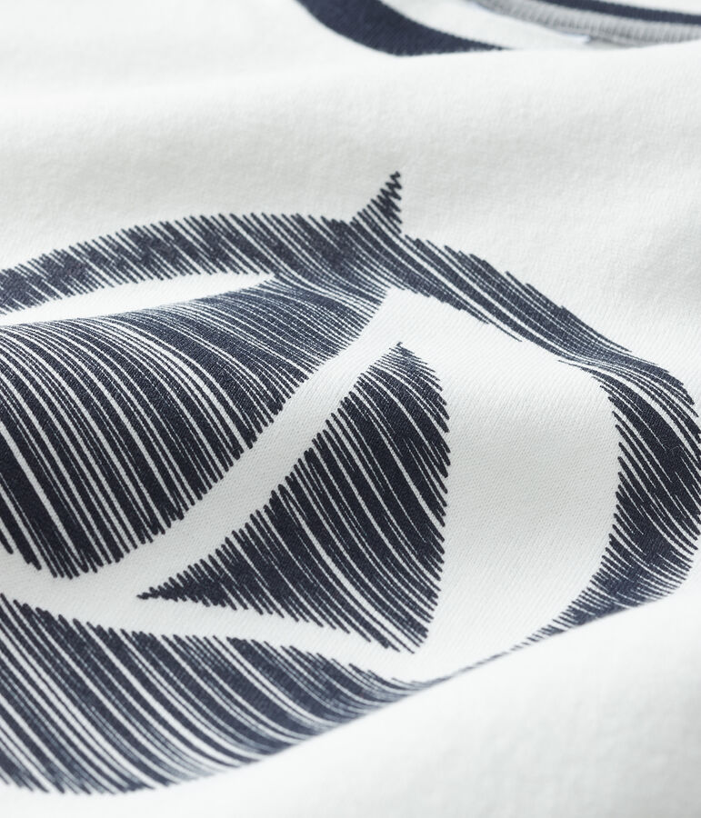 Tee-shirt manches courtes enfant gar&ccedil;on blanc