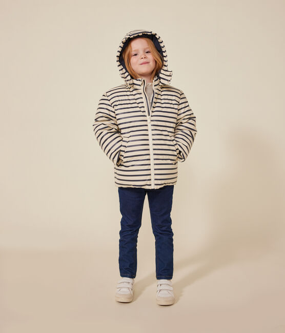Doudoune enfant fille / garçon blanc AVALANCHE/bleu SMOKING
