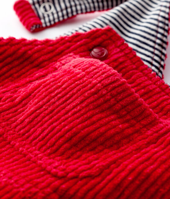 Salopette longue bébé garçon rouge TERKUIT