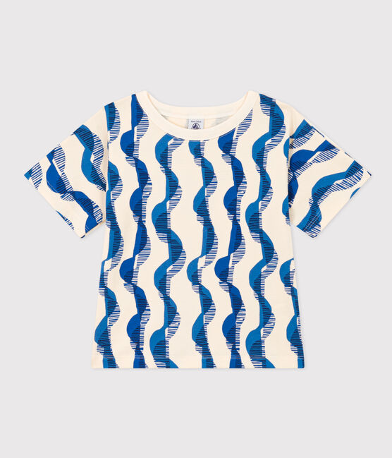 Tee-shirt manches courtes en coton enfant fille blanc AVALANCHE/ MULTICO