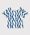 Tee-shirt manches courtes en coton enfant fille blanc AVALANCHE/ MULTICO