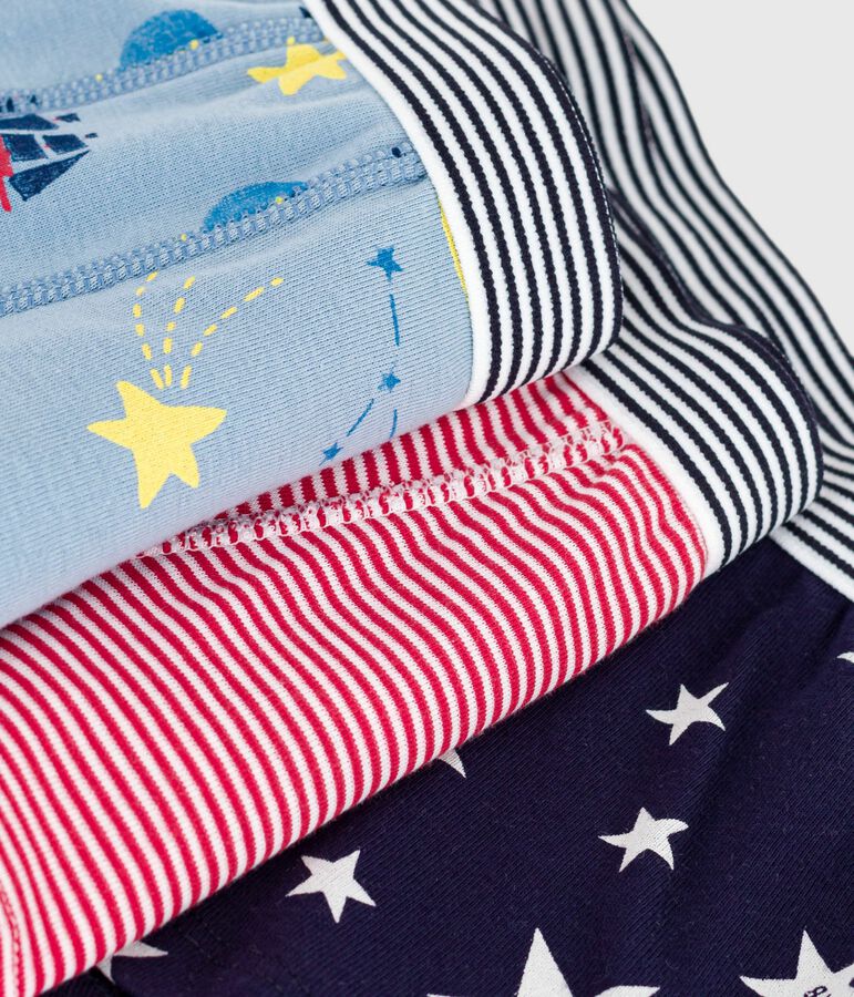 Lot de boxers enfant en coton imprim&eacute; variante 1