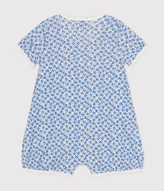 Combinaison courte en coton bébé bleu MARSHMALLOW/ INCOGNITO
