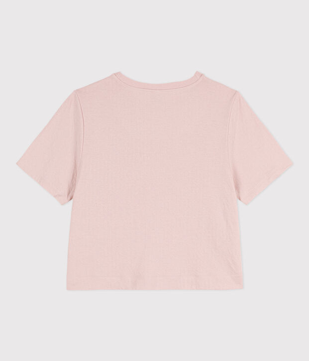 T-shirt LE BOXY en coton Femme rose
