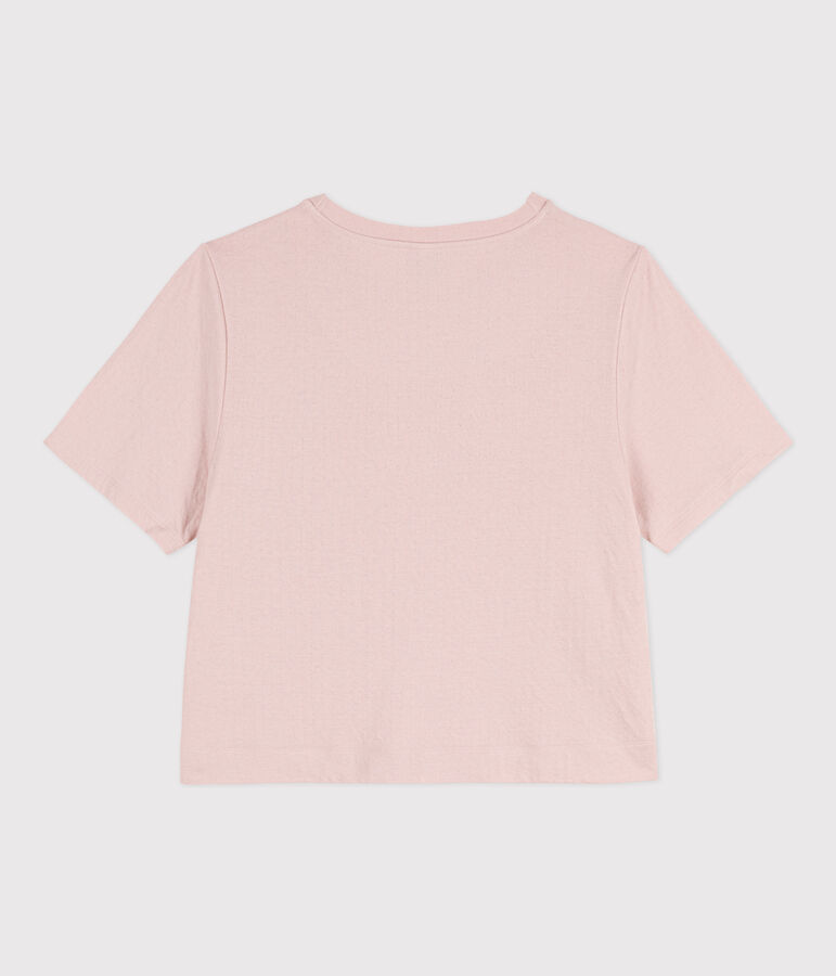 T-shirt LE BOXY en coton Femme rose SALINE