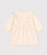 Robe manches longues bébé en gaze de coton