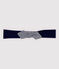 Bandeau en coton enfant fille bleu SMOKING