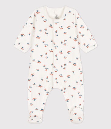 PETIT BATEAU - Bodyjama fleur bébé en tubique
