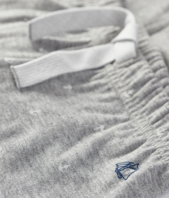 Pantalon bébé garçon gris SUBWAY/blanc MARSHMALLOW