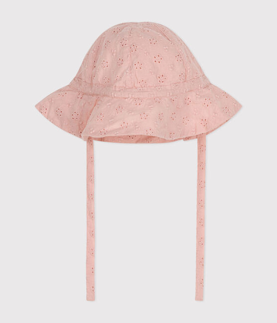Bob en broderie anglaise rose bébé fille rose SALINE