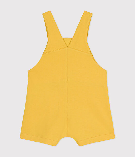 Salopette courte en molleton léger bébé jaune NECTAR