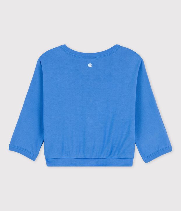 Cardigan en coton b&eacute;b&eacute; bleu