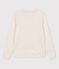 Sweatshirt en molleton brodé Femme beige MONTELIMAR CHINE