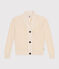 Cardigan en côte anglaise en coton femme écru AVALANCHE