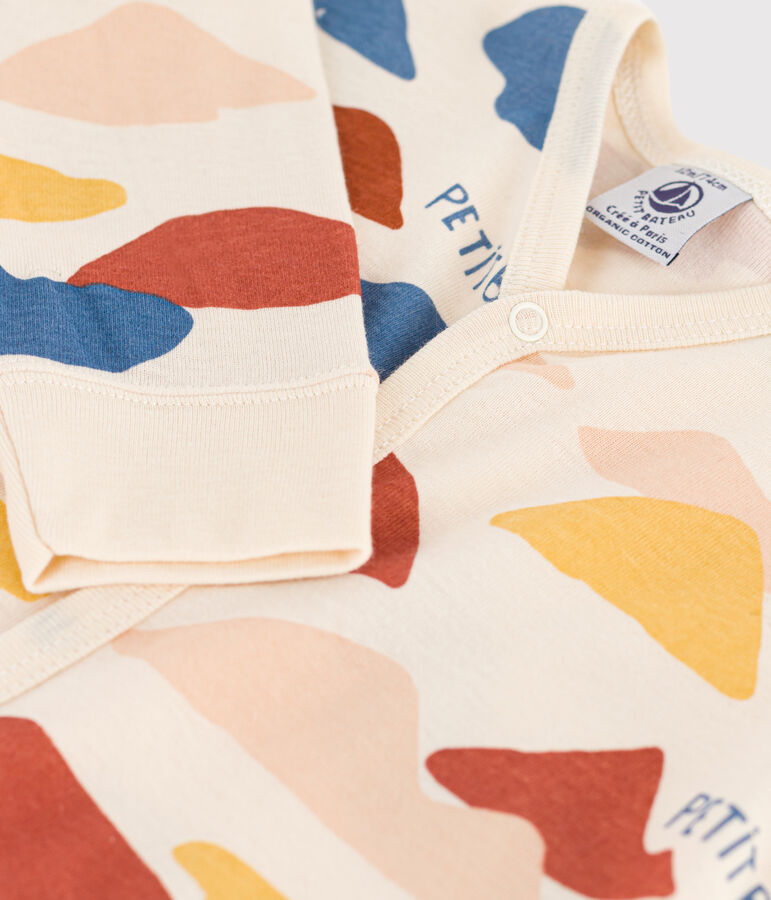 Dors-bien sans pieds b&eacute;b&eacute; en coton blanc AVALANCHE/ MULTICO