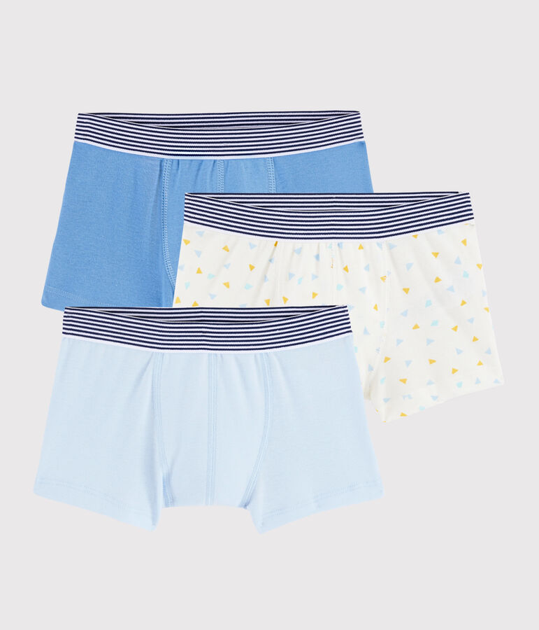 Lot de 3 boxers imprim&eacute; g&eacute;om&eacute;trique petit gar&ccedil;on multicouleur