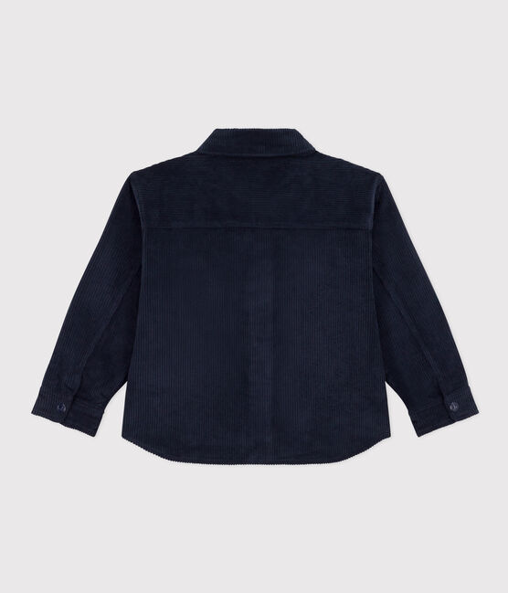 Surchemise en velours grosse côtes enfant garçon bleu SMOKING