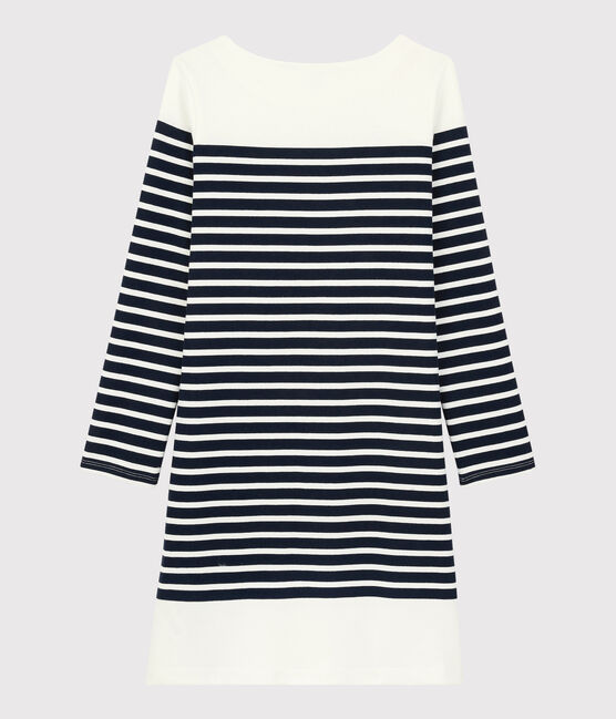 Robe marinière Femme bleu SMOKING/blanc MARSHMALLOW