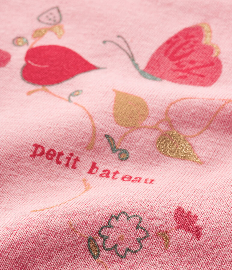 Body manches courtes b&eacute;b&eacute; fille rose