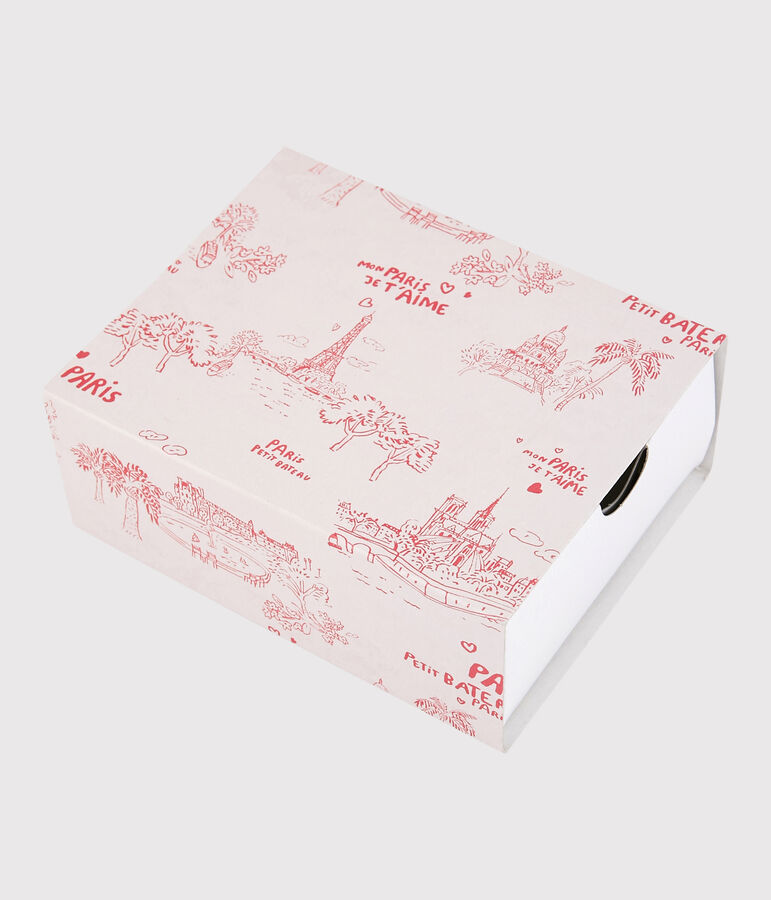 Lot de 3 bavoirs Paris b&eacute;b&eacute; en c&ocirc;te multicouleur