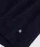 Robe enfant en coton manches courtes unie bleu SMOKING