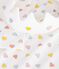 Chemise de nuit d&eacute;guisement princesse et diad&egrave;me enfant en coton blanc/multicouleur