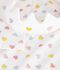 Chemise de nuit d&eacute;guisement princesse et diad&egrave;me enfant en coton blanc/multicouleur