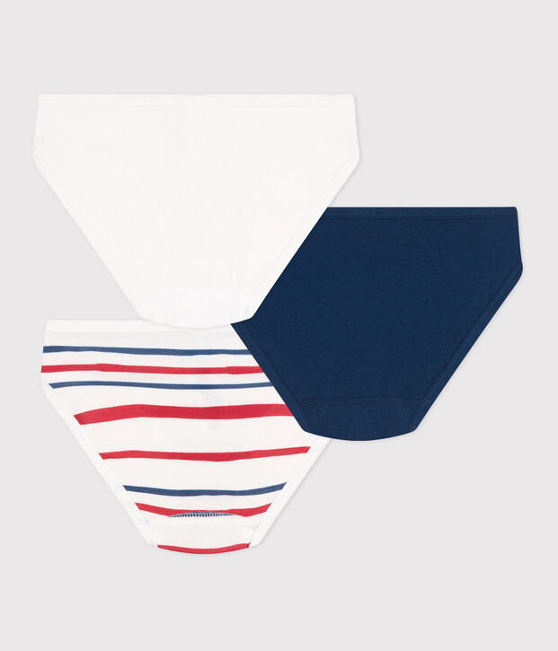 Lot de 3 culottes enfant en coton imprim&eacute; multicouleur