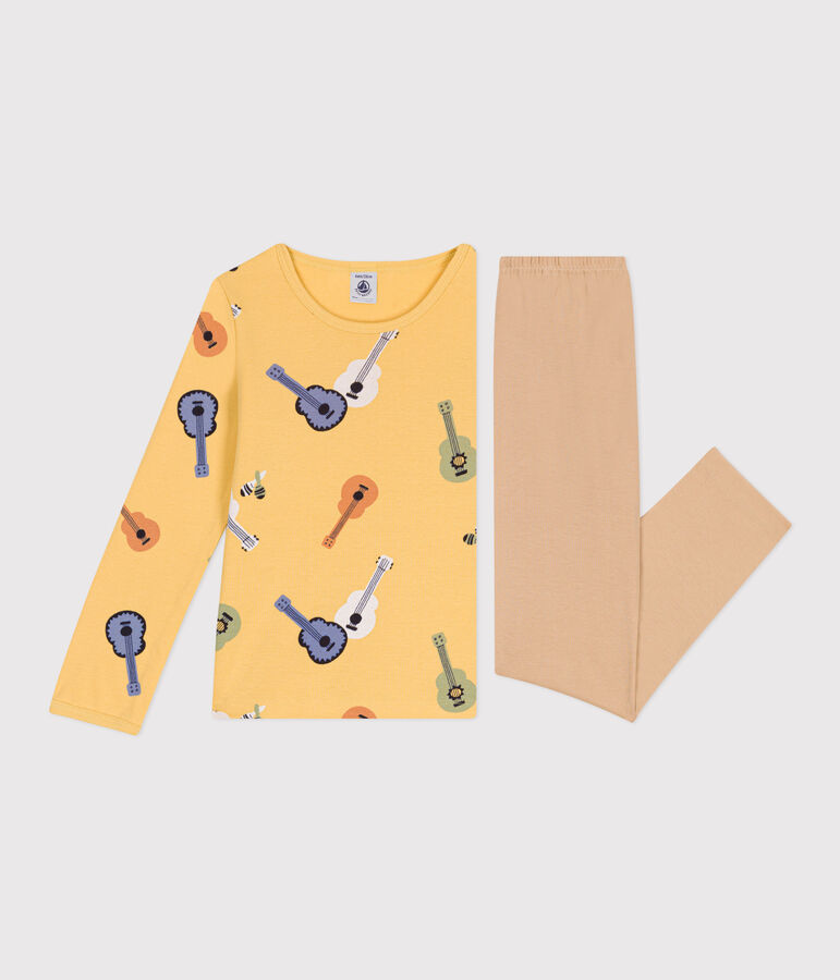 Pyjama enfant en coton manches longues TRENCH/ MULTICO