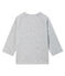 Tee shirt manches longues milleraies bébé garçon gris SUBWAY/blanc MARSHMALLOW