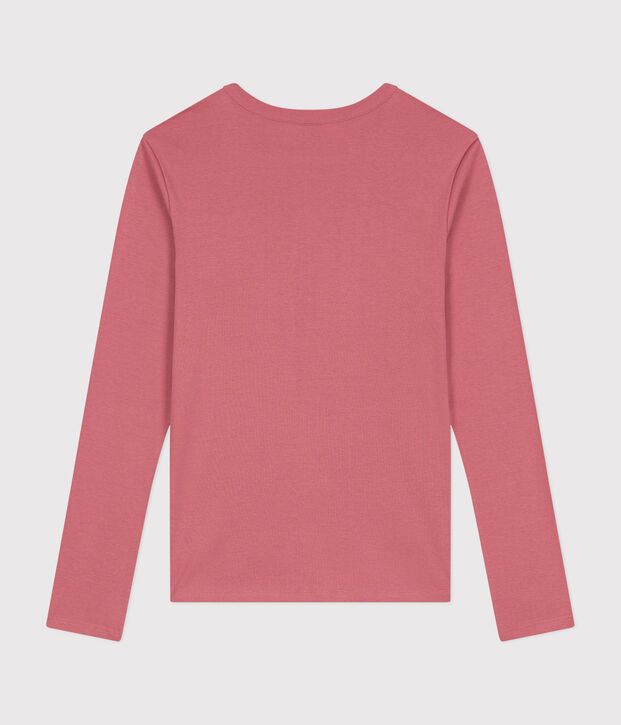 Tee-shirt L'ICONIQUE col rond en coton Femme rose