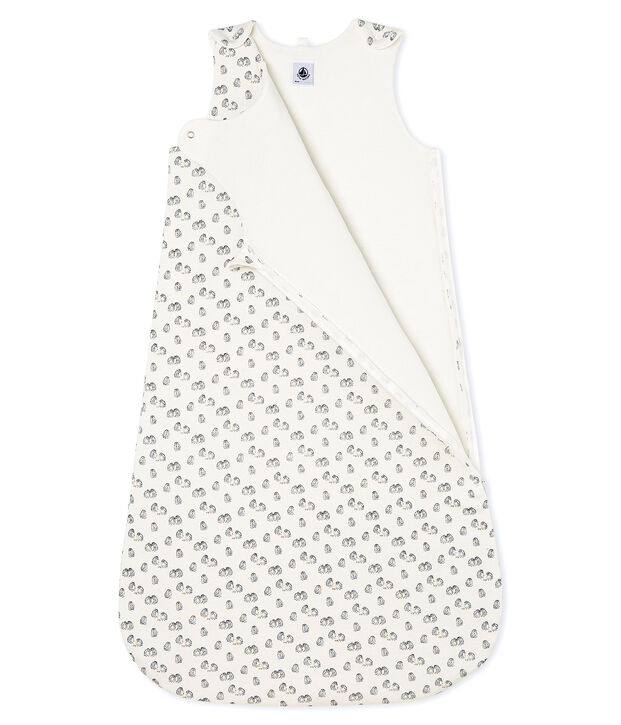 Gigoteuse b&eacute;b&eacute; en velours blanc/gris/multicouleur