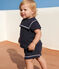 Ensemble bébé deux pièces en coton, détails marins bleu SMOKING
