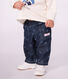 Pantalon b&eacute;b&eacute; en denim imprim&eacute; bateaux