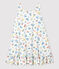 Robe sans manche en coton enfant fille blanc MARSHMALLOW/blanc MULTICO