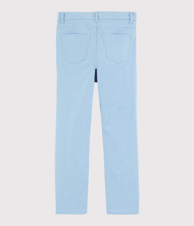 Pantalon en serge enfant gar&ccedil;on bleu