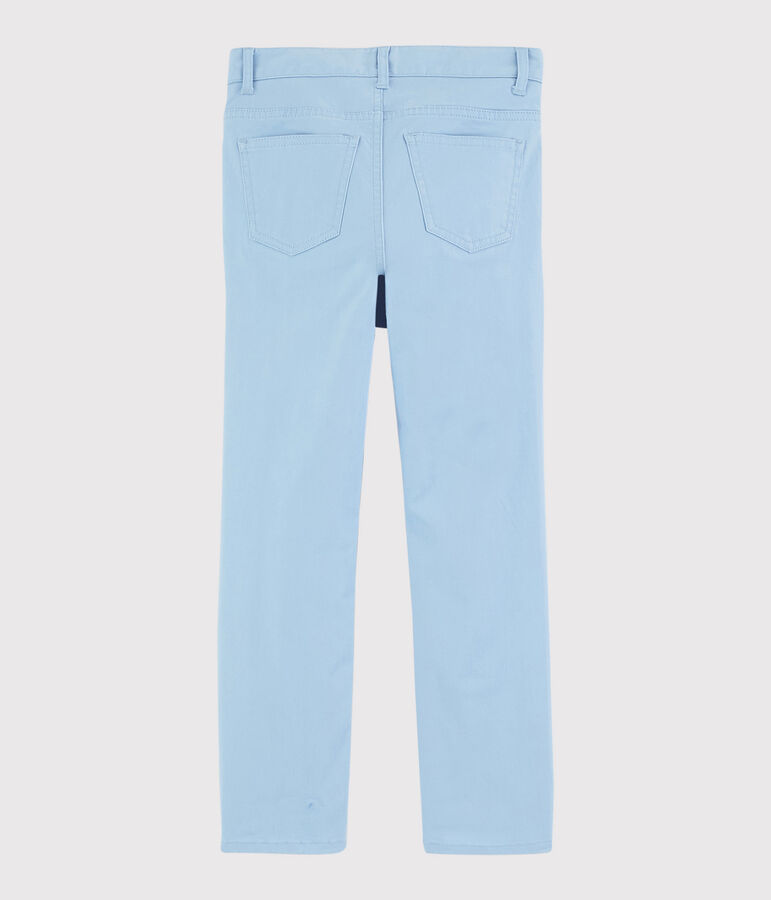 Pantalon en serge enfant gar&ccedil;on bleu JASMIN