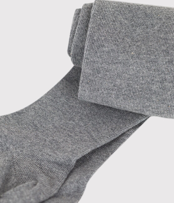 Collant uni en jersey enfant fille gris SUBWAY CHINE