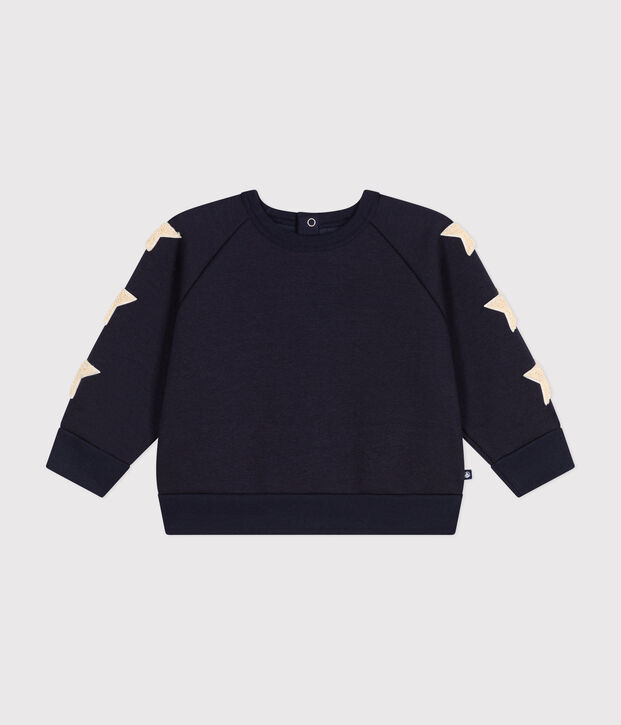 Sweatshirt en molleton b&eacute;b&eacute; bleu marine