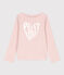 Tee-shirt manches longues en coton enfant fille rose SALINE